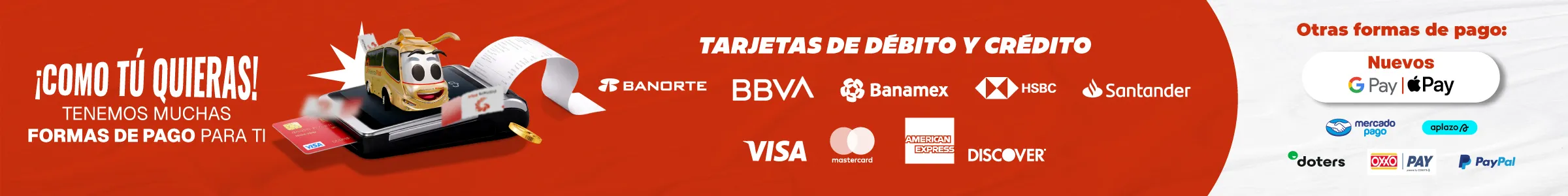 Formas de pago